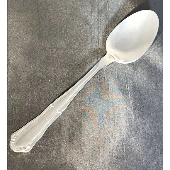 Royal Norfolk 7" Place Oval Soup Spoon Venice Pattern 18/10 Stainless Steel - Picture 8 of 8